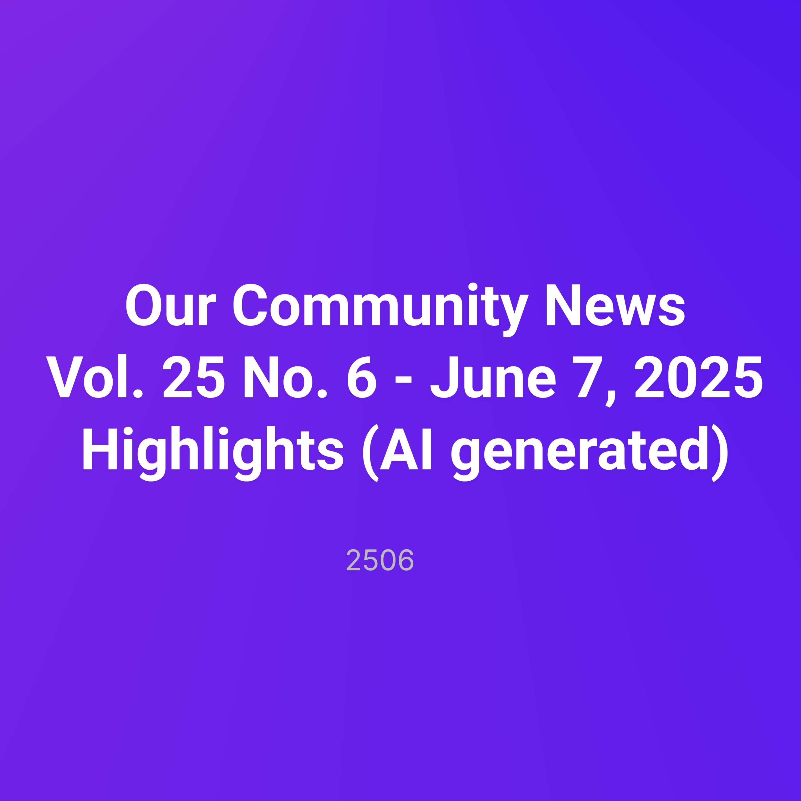 Our Community News