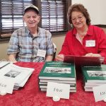 Above: From left: Dan Edwards, Author of the U.S. Forest Service Monument Nursery 1906-1965 and Jeannine Engel, president, Palmer Lake Historical Society. Photo by Diane Kokes