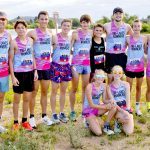 Above left: Members of the Tri-Lakes Runners, led by club owner Marc Johnson (left), were excited to race in the Palmer Lake Fun Run,
